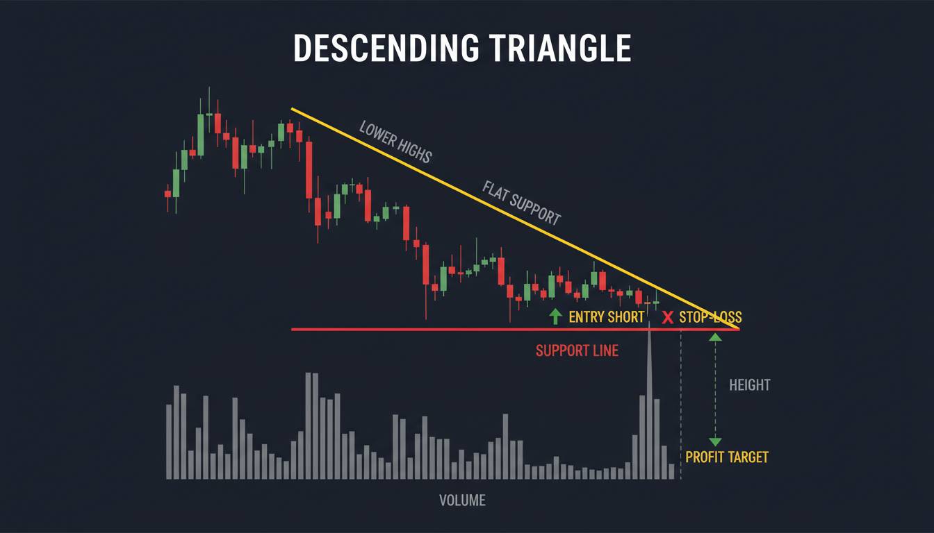 Descending Triangle vs. Falling Wedge: How to Trade Each