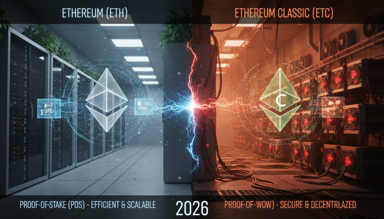 Ethereum Classic vs Ethereum: Key Differences in 2026