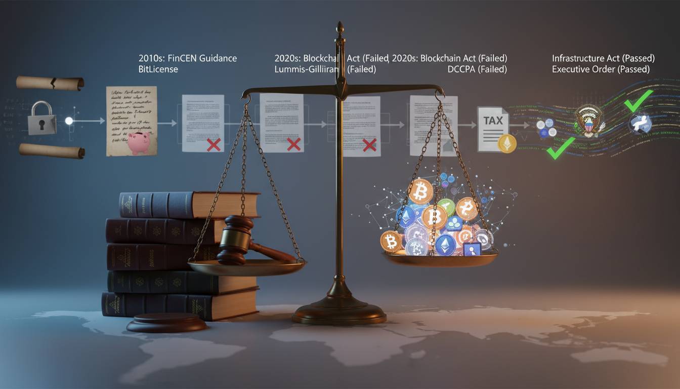 History of Crypto Regulation Bills: What Passed & Failed