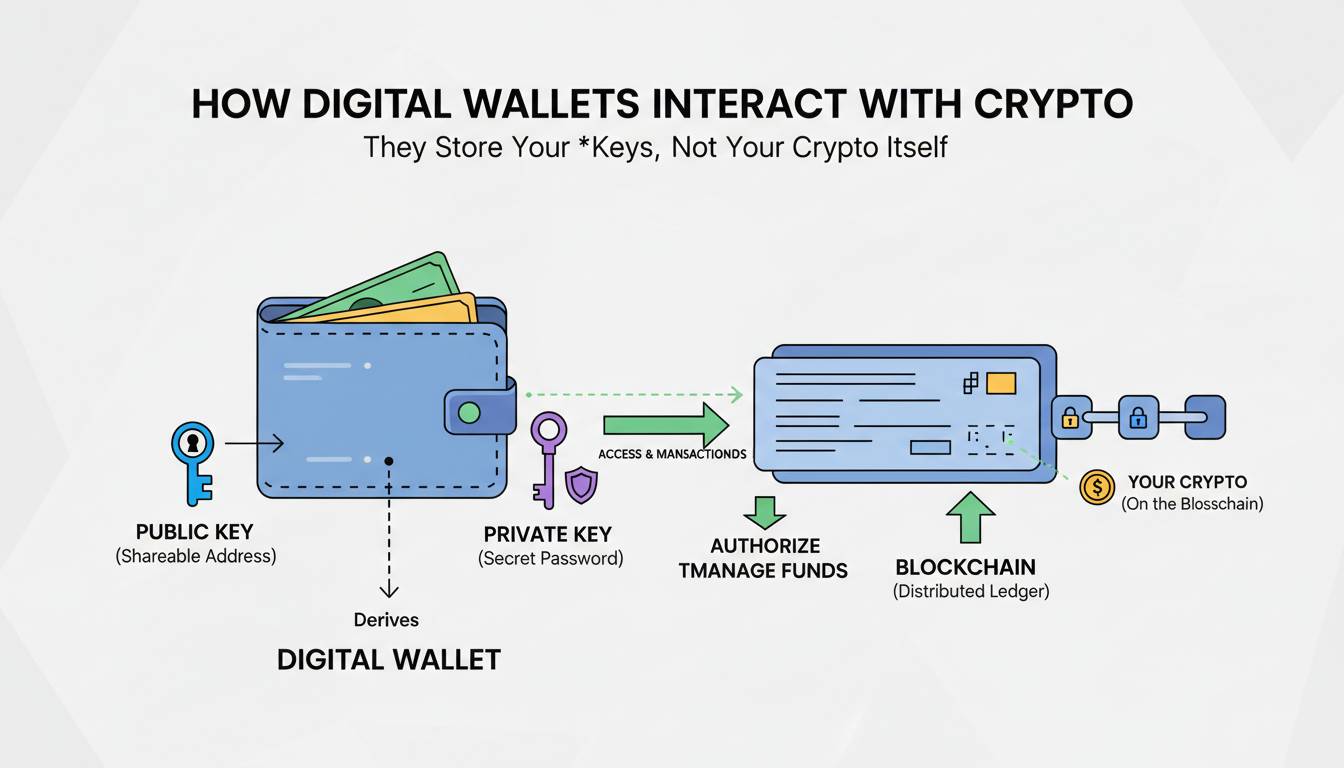How Digital Wallets Store Crypto (Without Actually Storing It)