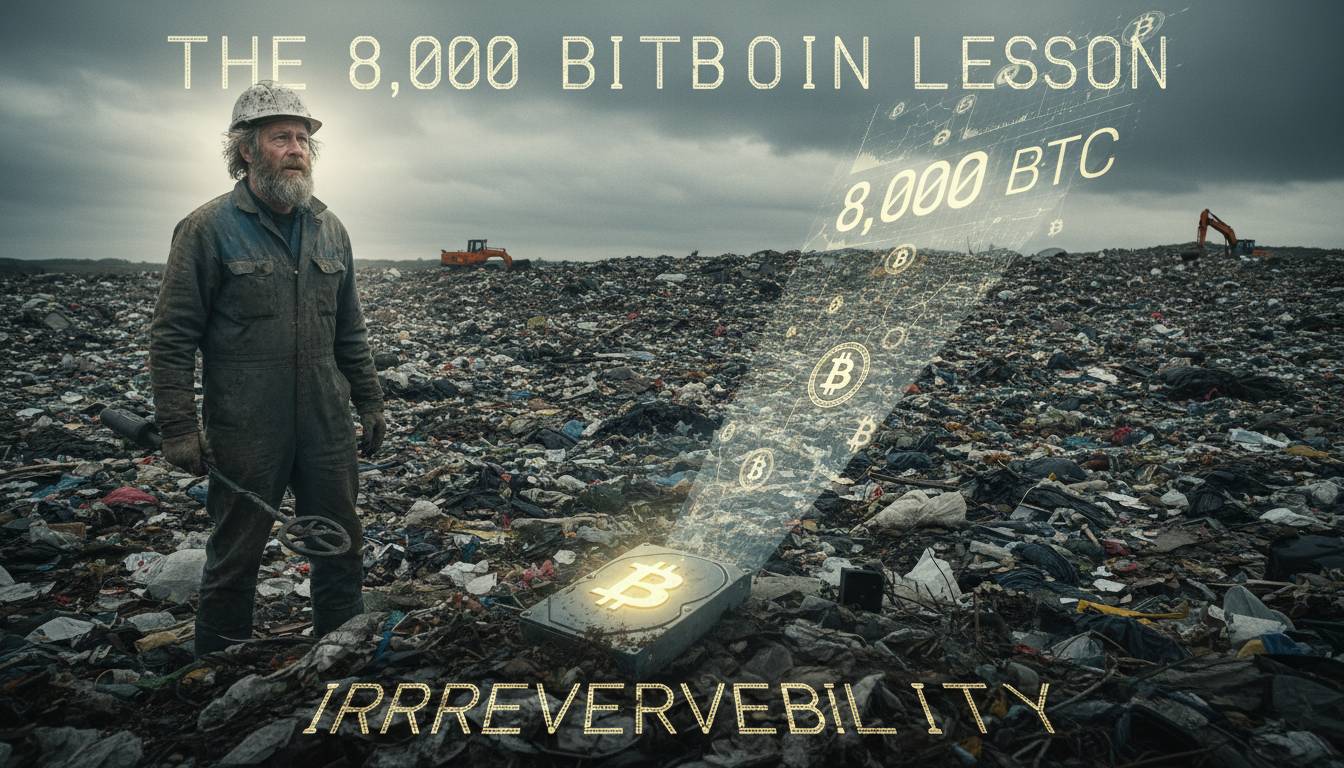 James Howells Lost 8,000 Bitcoin - The Irreversibility Lesson