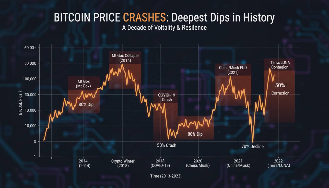 What Causes Bitcoin Crashes? Deepest Dips in History