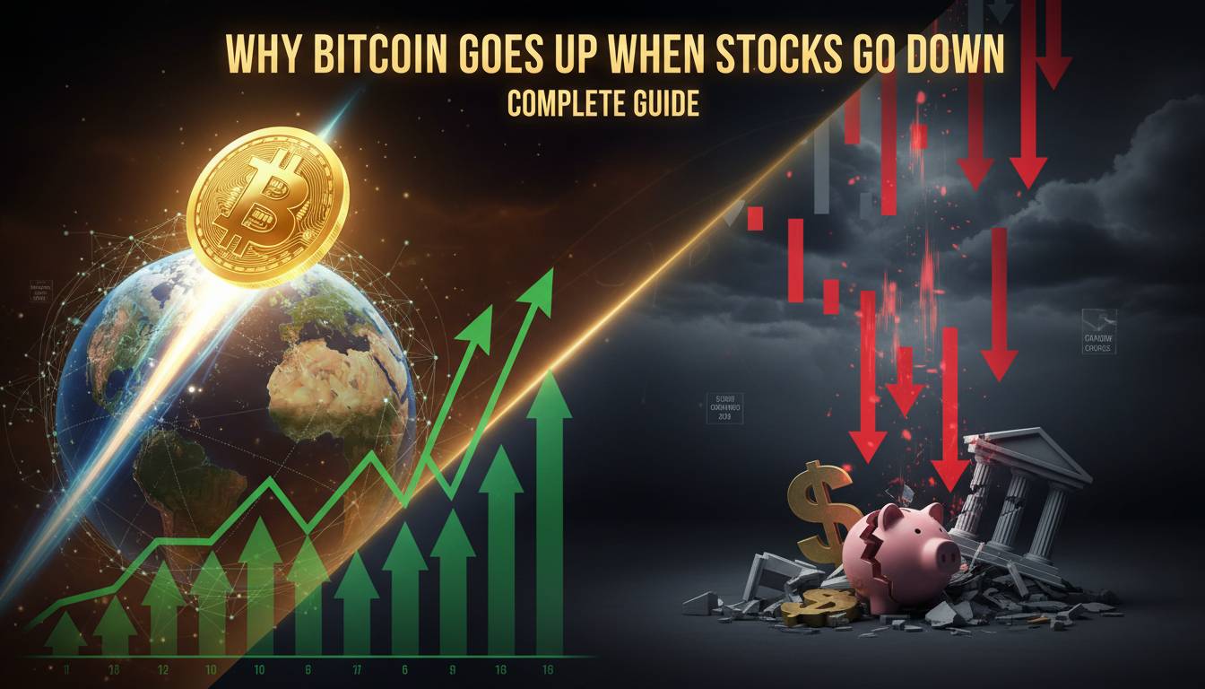 Why Bitcoin Goes Up When Stocks Go Down - Complete Guide