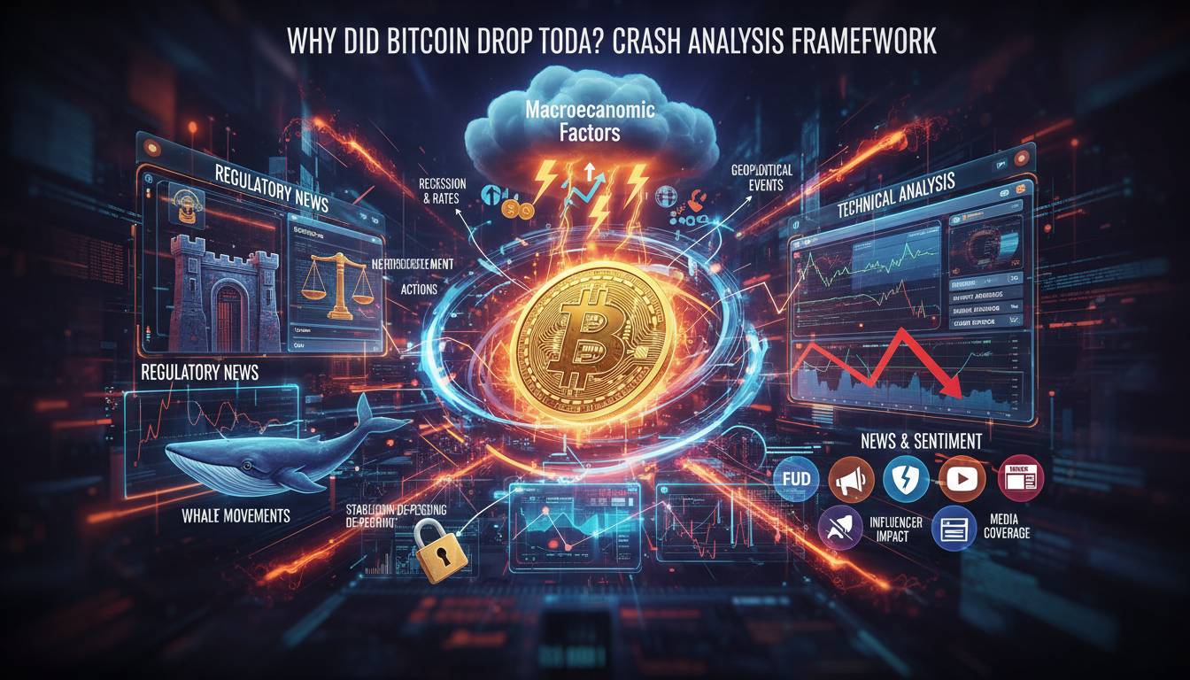 Why Did Bitcoin Drop Today? Complete Crash Analysis Framework